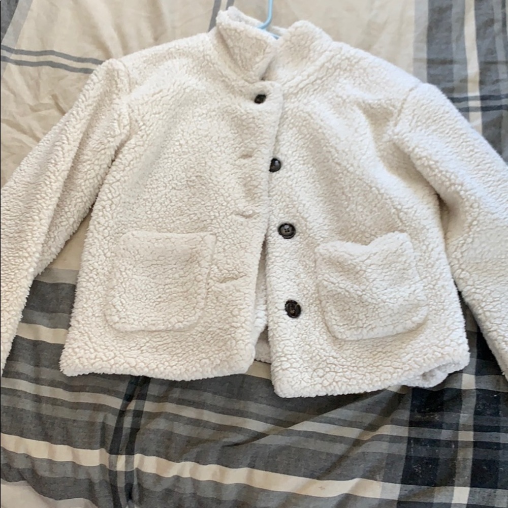 White Sherpa jacket